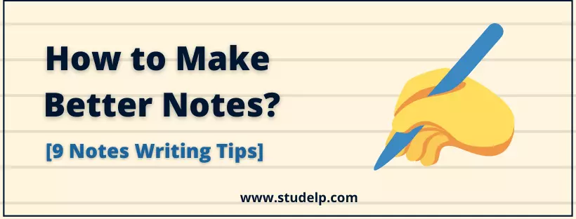notes writing tips : how to take notes