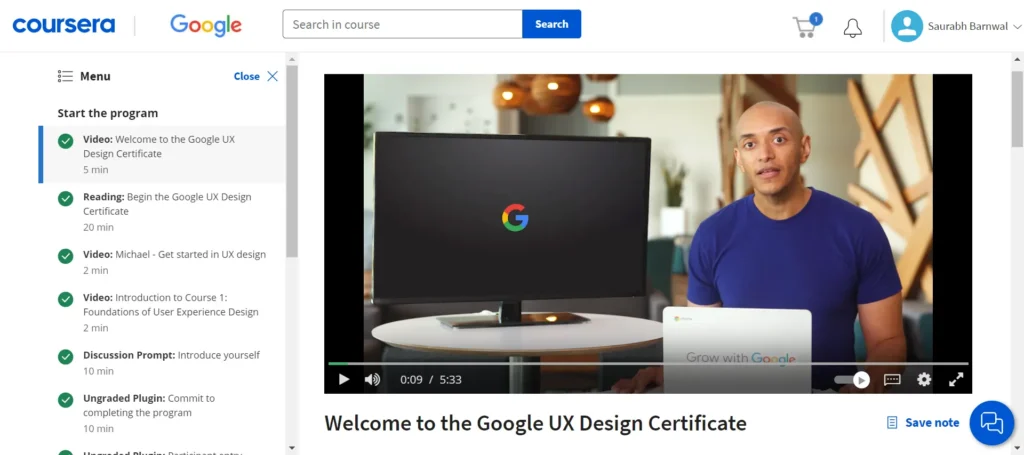 Google UX Design Professional Certificate review