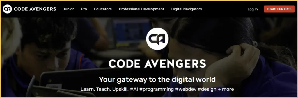 E-learning platform: Code avengers, help you to learn programming and coding skills