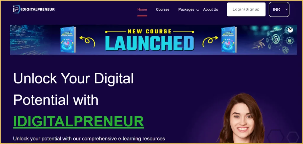 e-learning and online learning platform: Idigitalpreneur