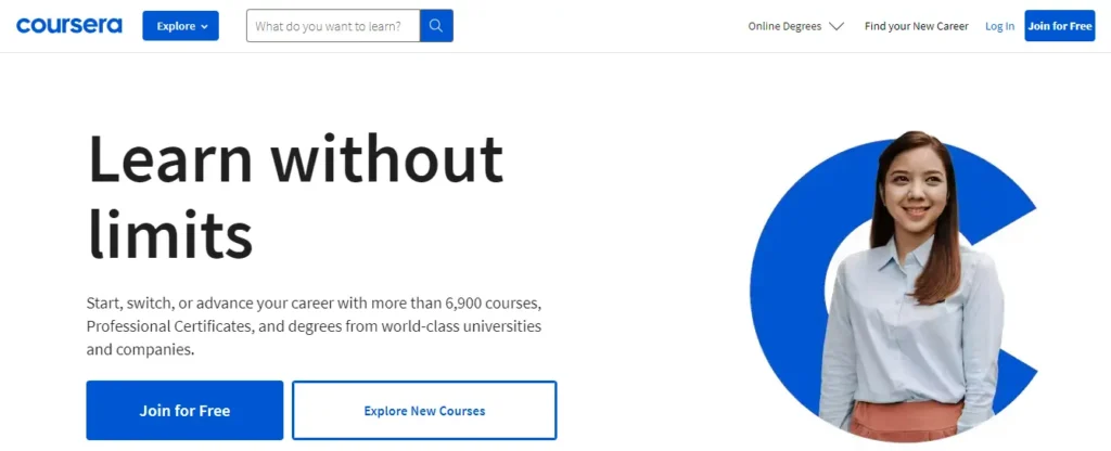 Coursera review: Coursera dashboard
