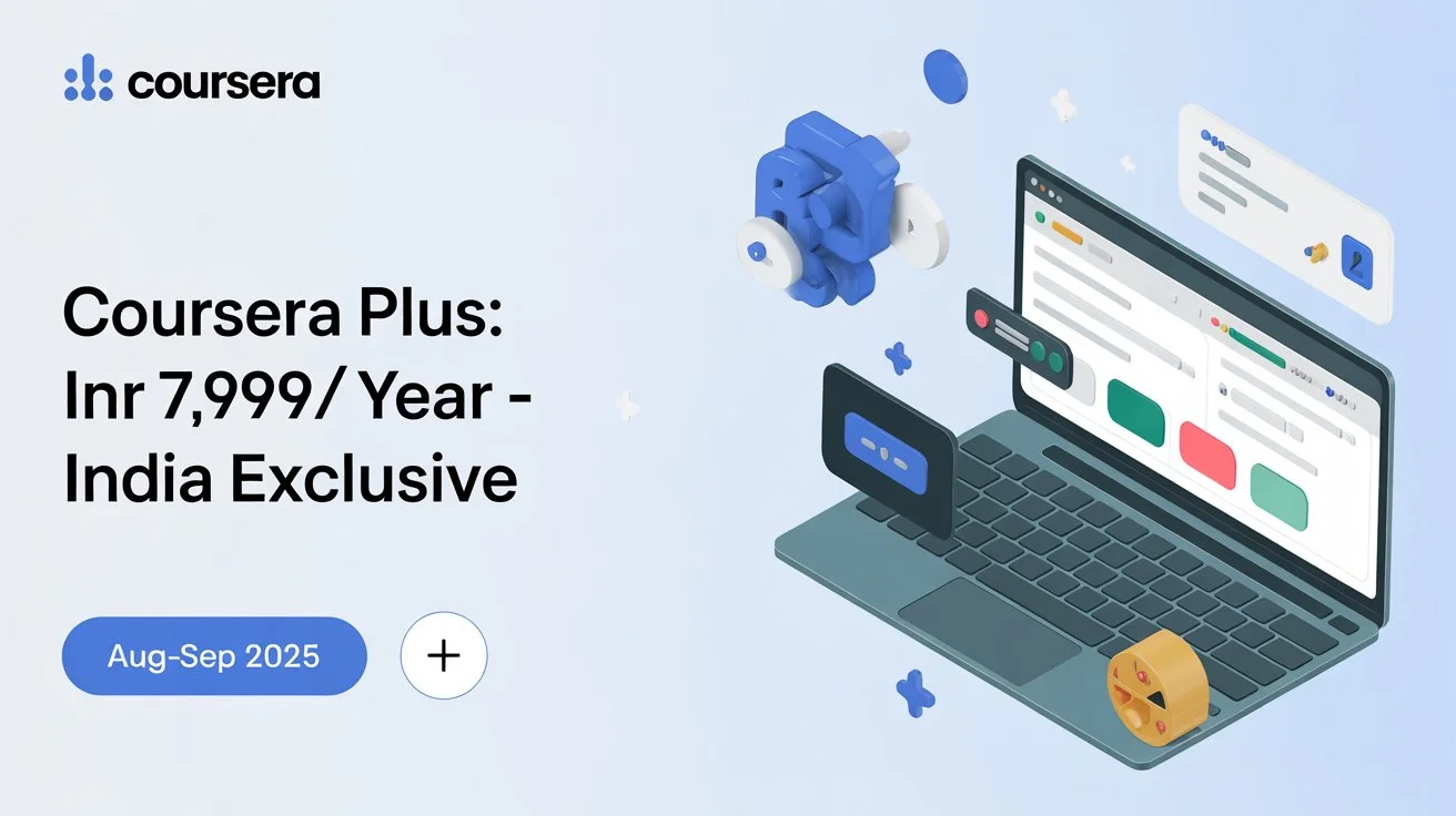 Coursera Plus INR 7,999 Exclusive - Aug-Sep 2025 Sale