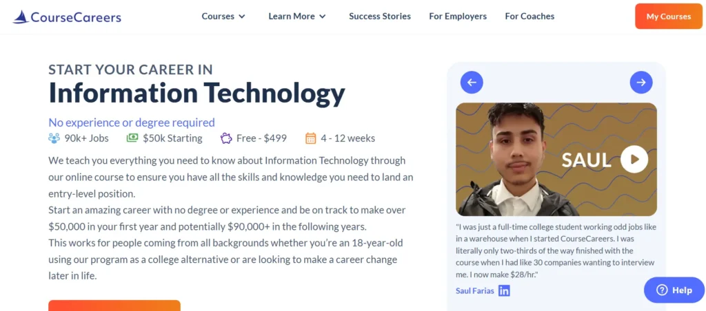 CourseCareers IT course review in 2025 - Is It worth it and can get you a job?