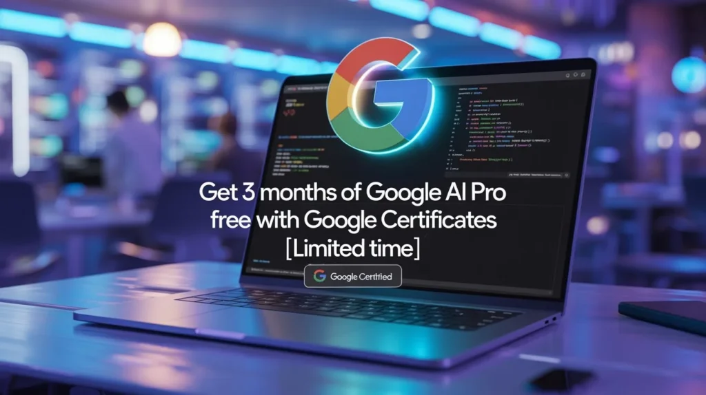 Unlock 3 Months of Google AI Pro Free with Google Certificates [Limited Time] - Valid Until August 11th, 2025