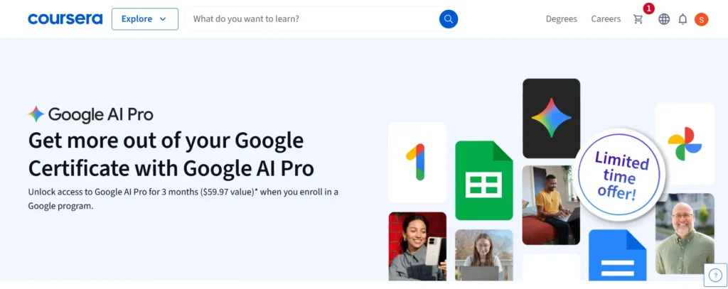 Get 3 Months of Google AI Pro Free with Google Certificates [Limited Time] - Valid until August 11th, 2025