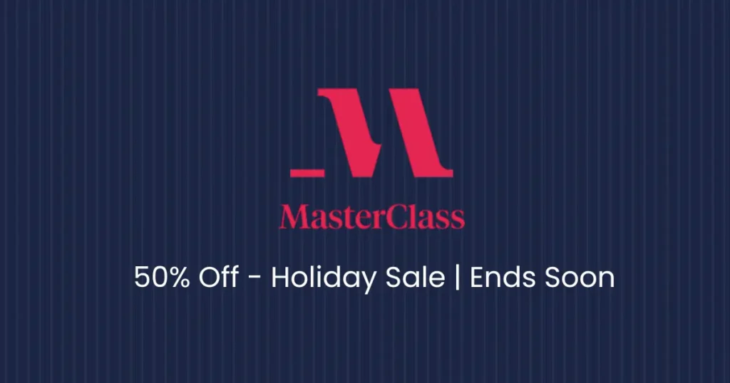 MasterClass 50% off - Holiday Sale - December 2025