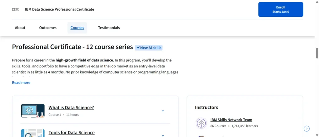 My honest review of IBM Data Science Professional Certificate course